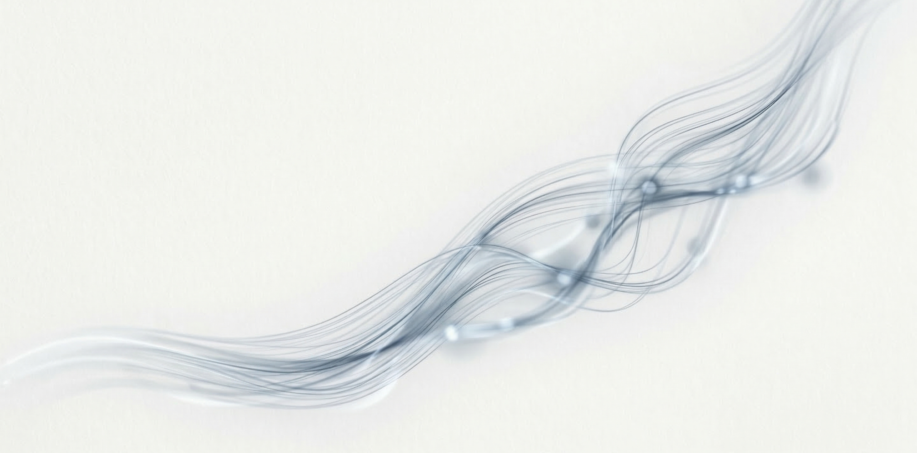 AIとデータフローを示唆する抽象的なビジュアル